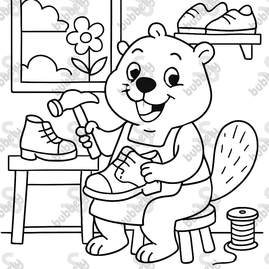 une marmotte cordonnière mignonne