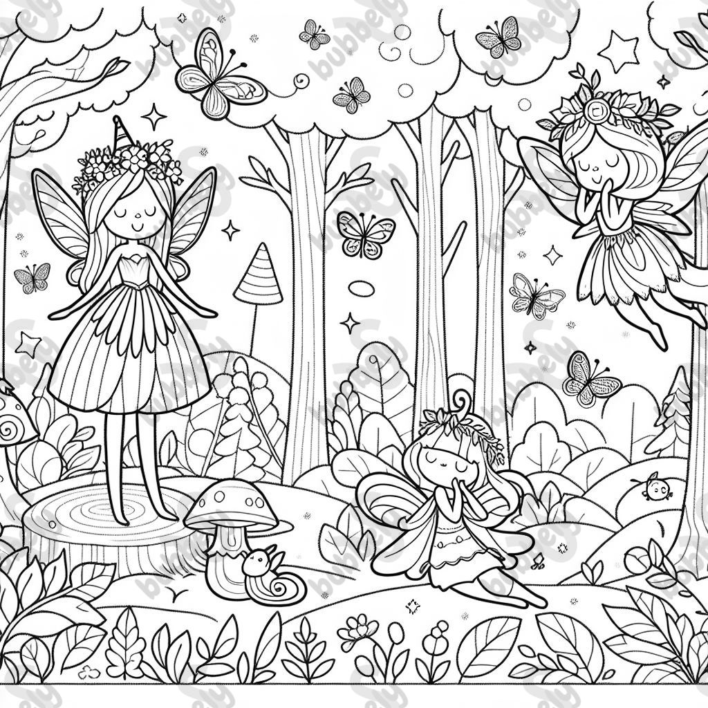 fairies in a forest