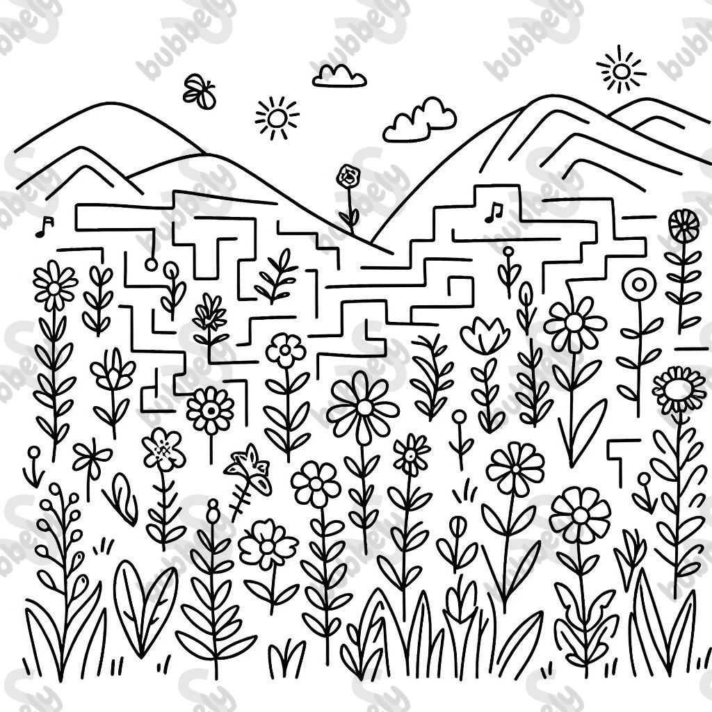 wildflower maze