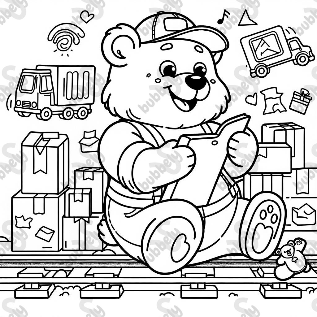 Bär in der logistik