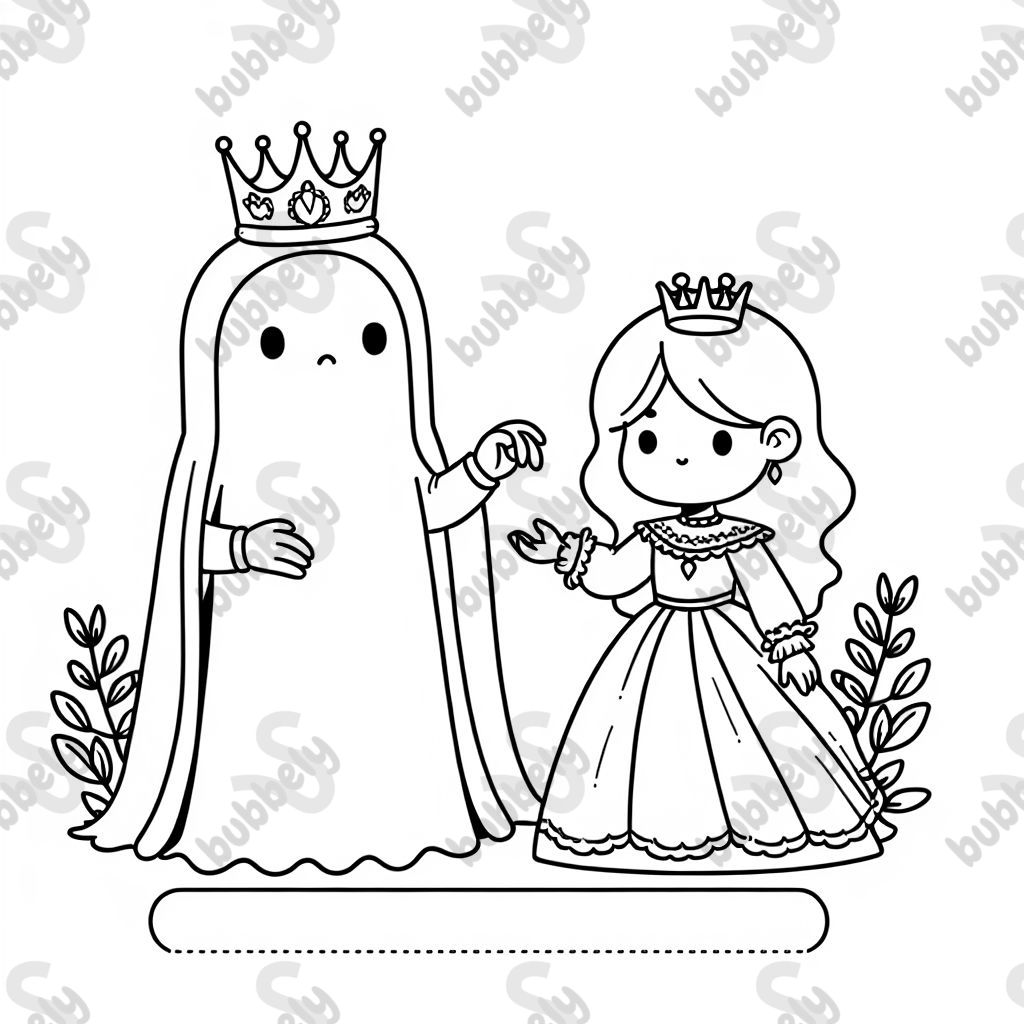 Roi des fantômes avec une princesse riche