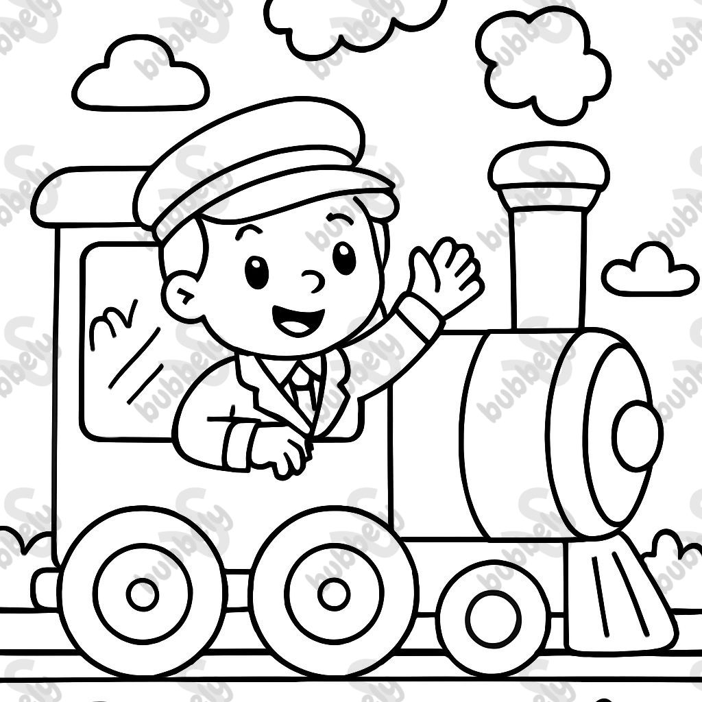 train driver with train
