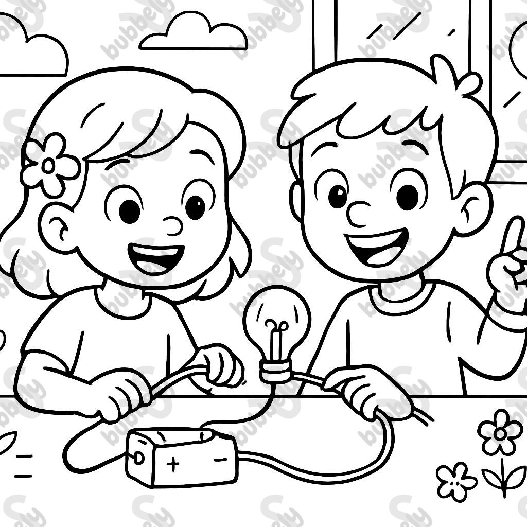 Children with a circuit