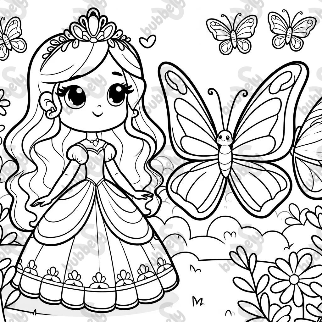 A butterfly princess
