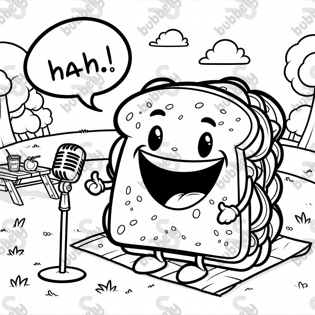 a sandwich telling jokes