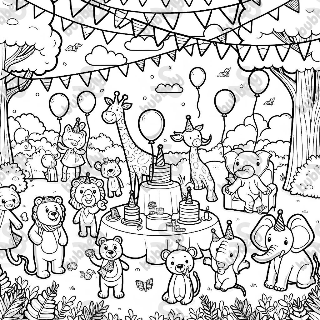 a party at the zoo to which all animals were invited