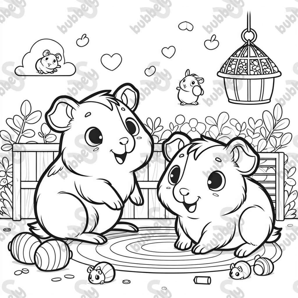 two guinea pigs