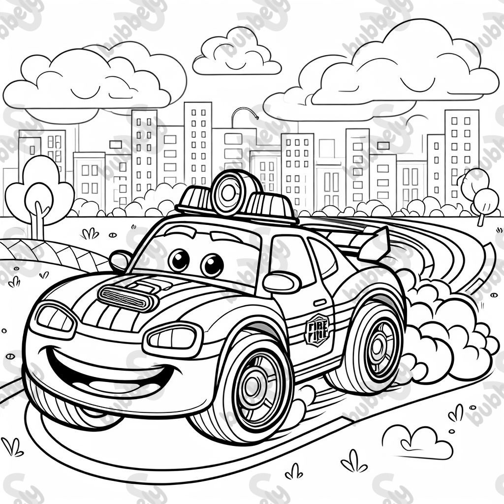 super voiture de pompier rapide