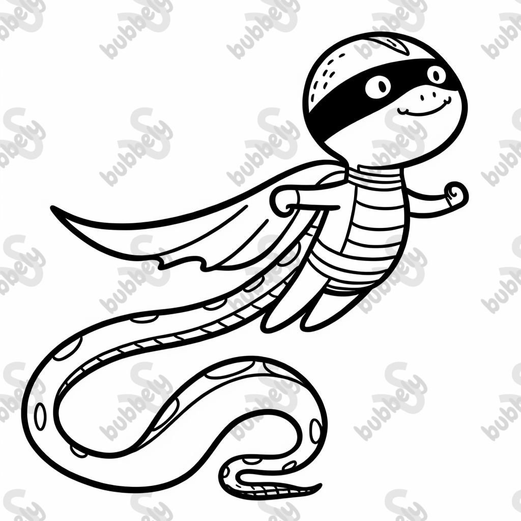 Serpent volant super héros Serpent volant super héros