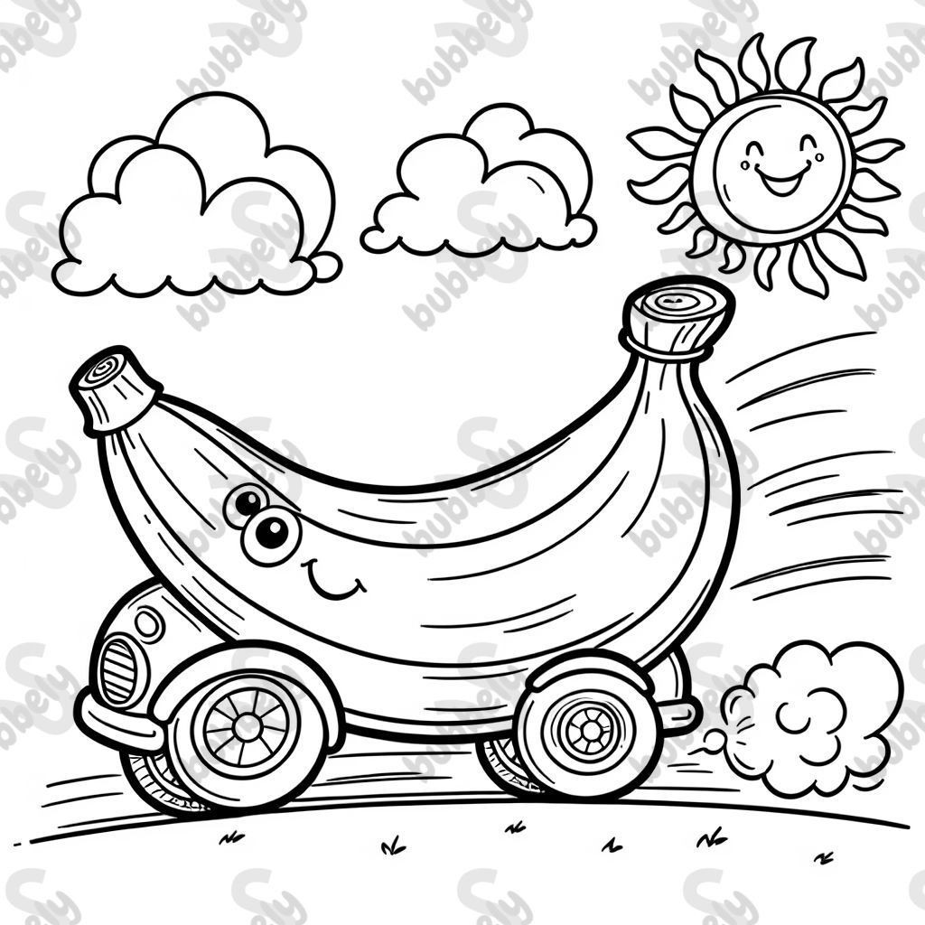 banana car