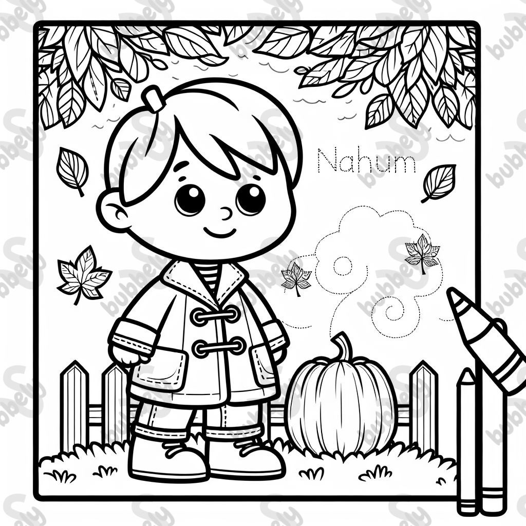 Fall picture with name Nahum