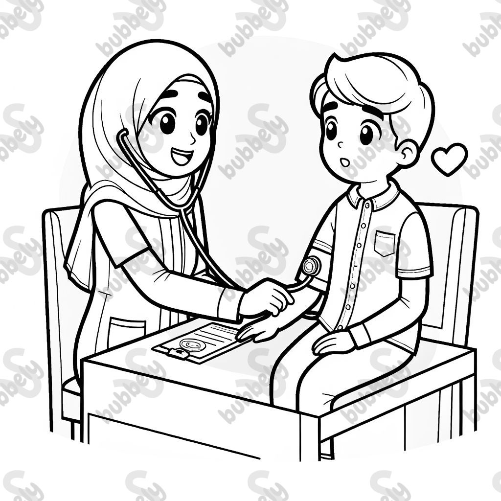 medical assistant taking vital signs