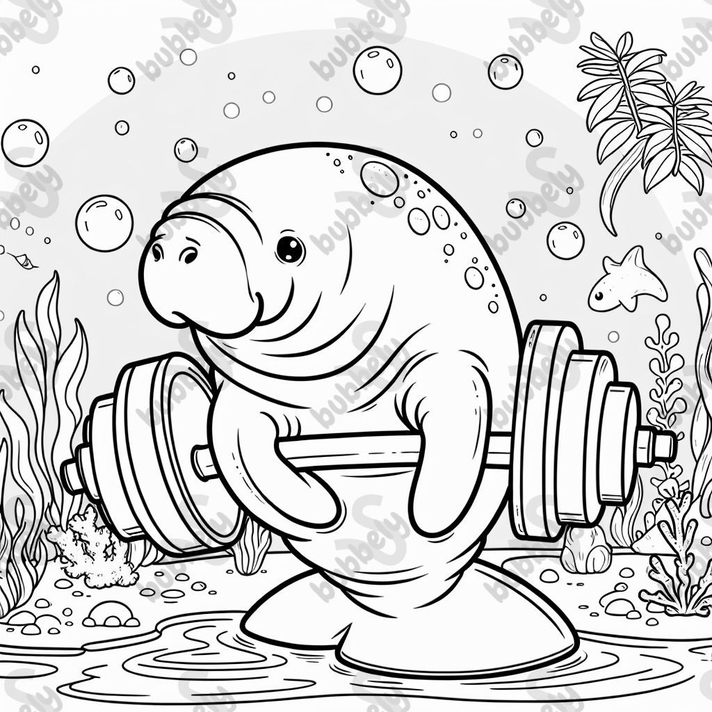 manatee weight lifting