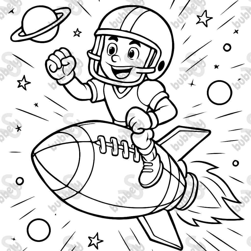 football rocket ship