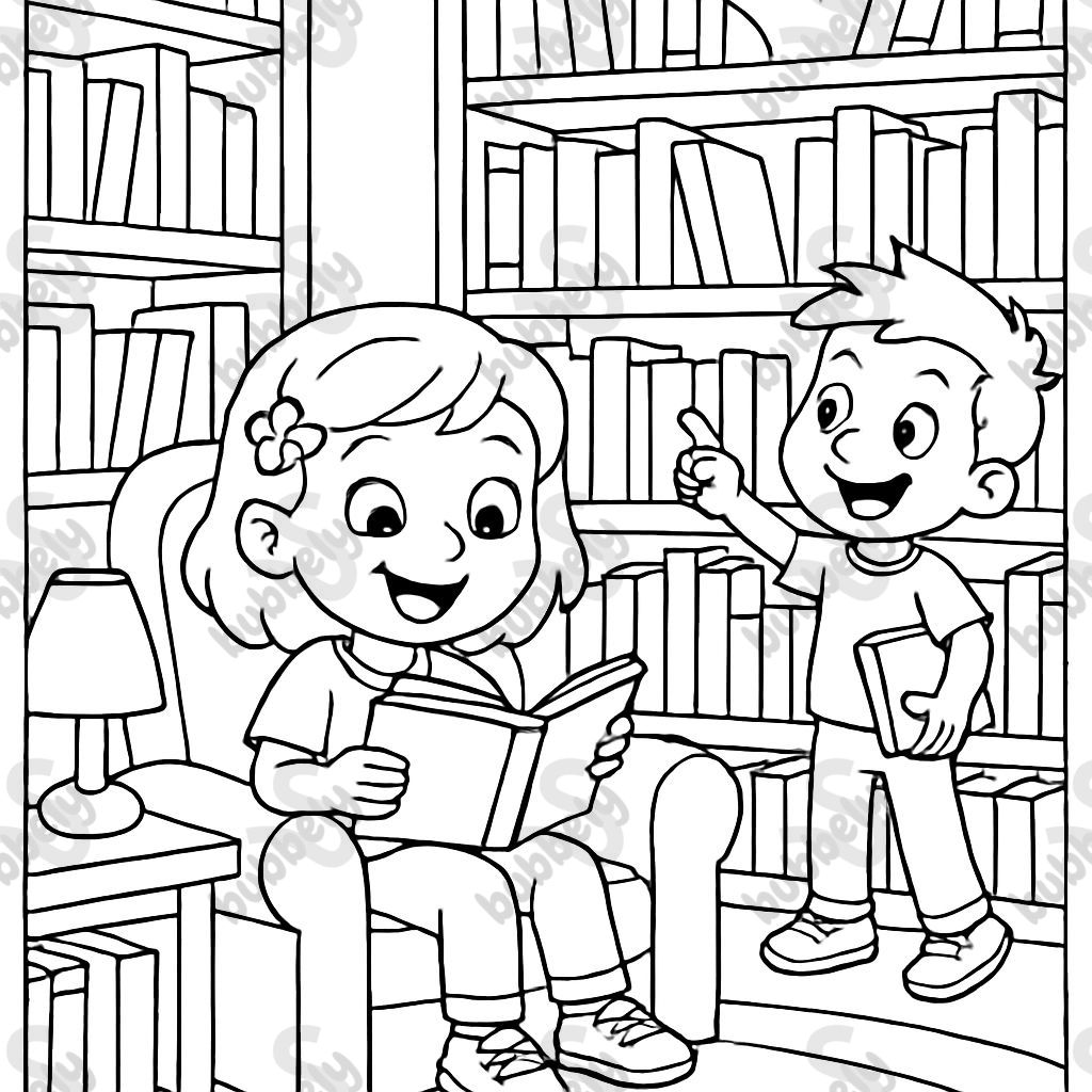 une bibliothèque confortable remplie de livres