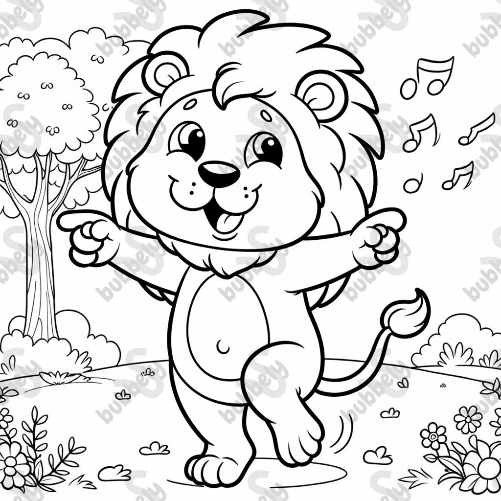 A dancing lion