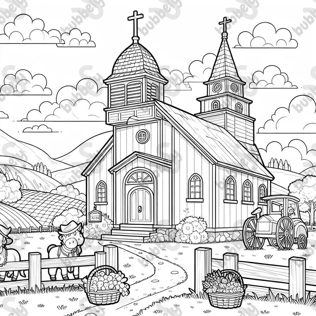 Kirche auf Bauernhof 