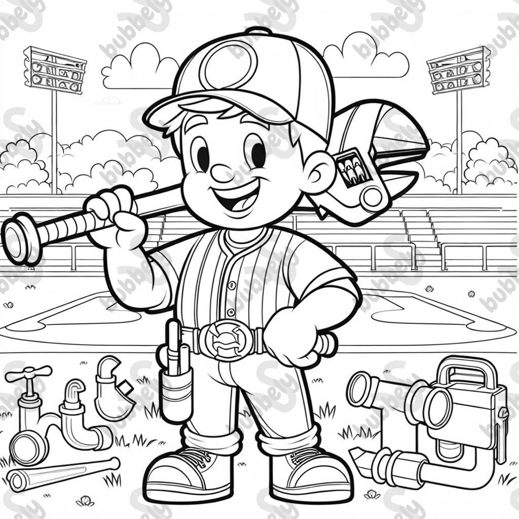 a baseball player that is also a plumber
