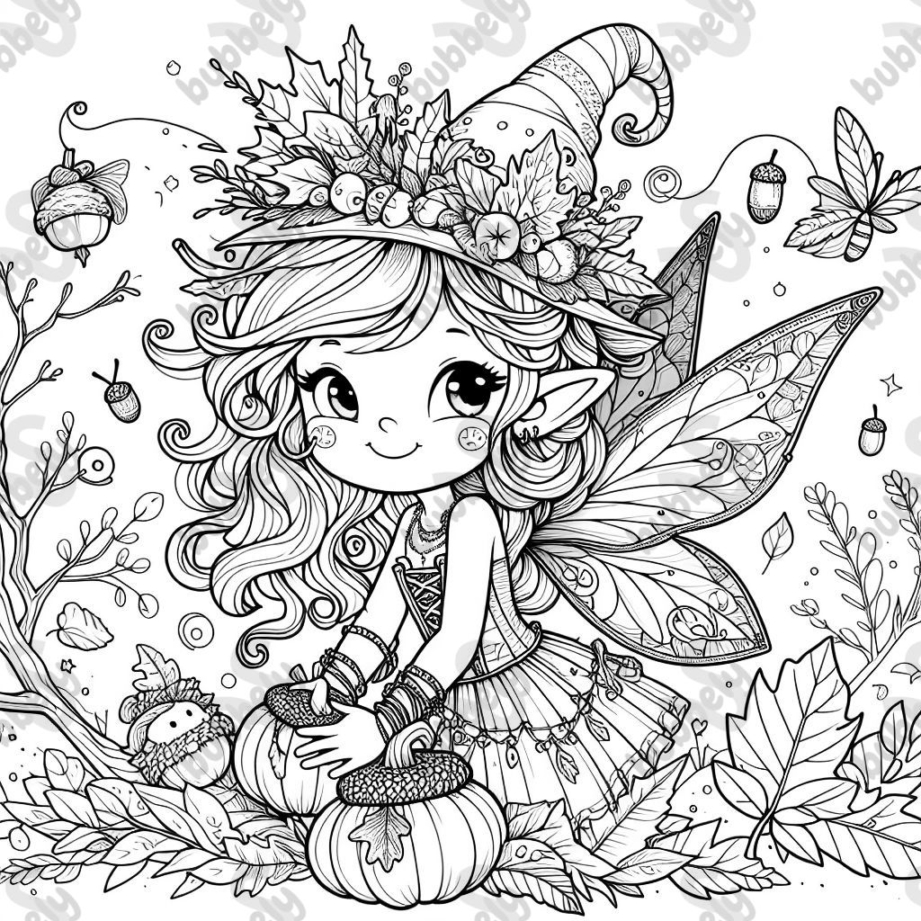 an autumn fairy