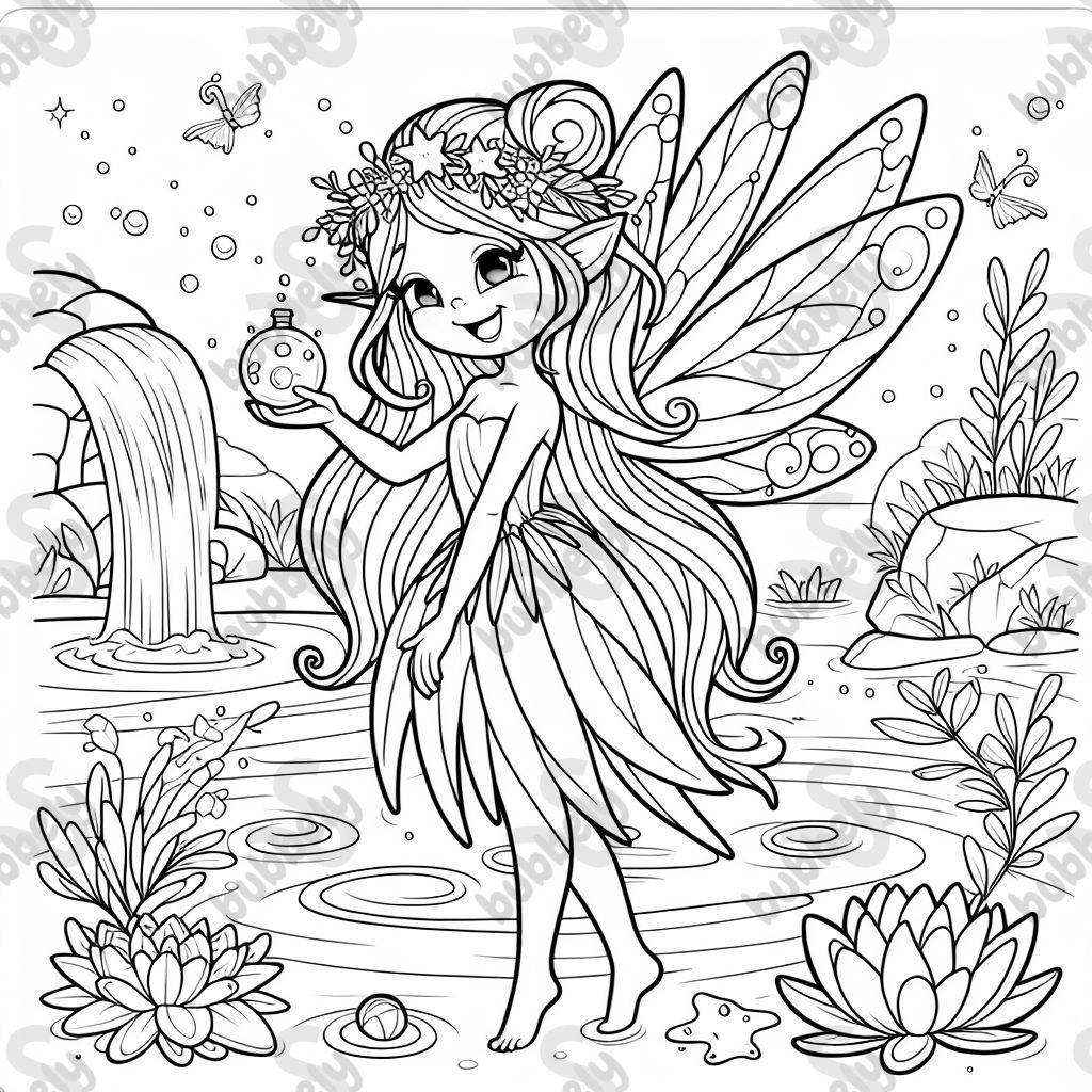 une fée aquatique élémentaire une fée aquatique élémentaire