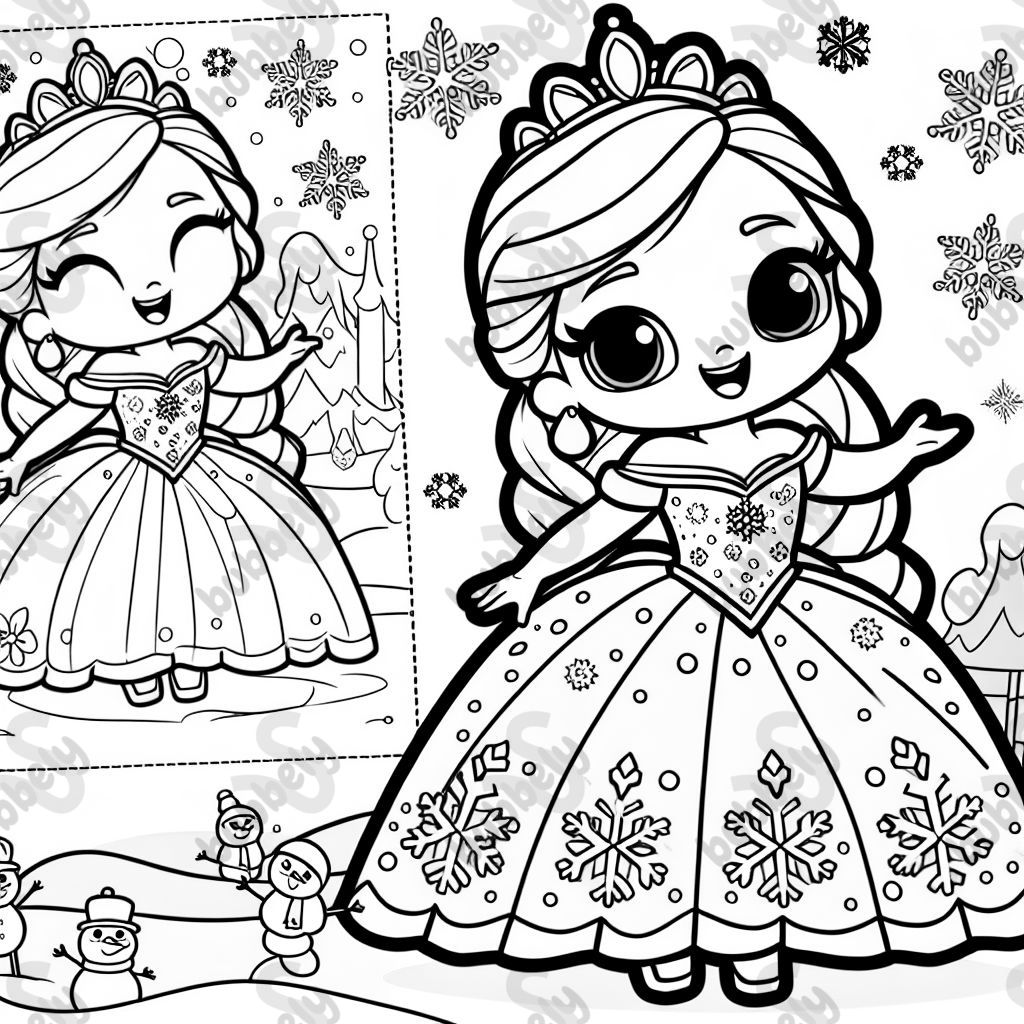 Elsa in tollem kleid