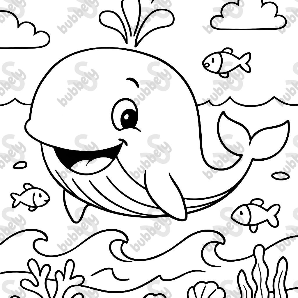 bloop whale in the ocean