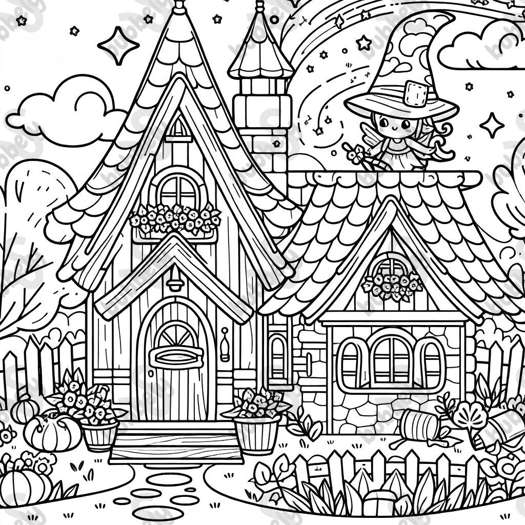 Magical cottage house