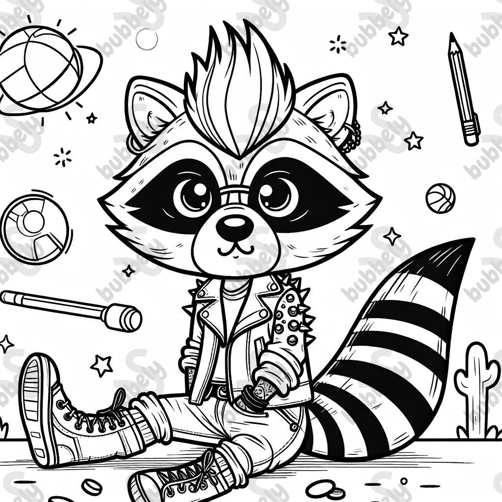 punk raccoon
