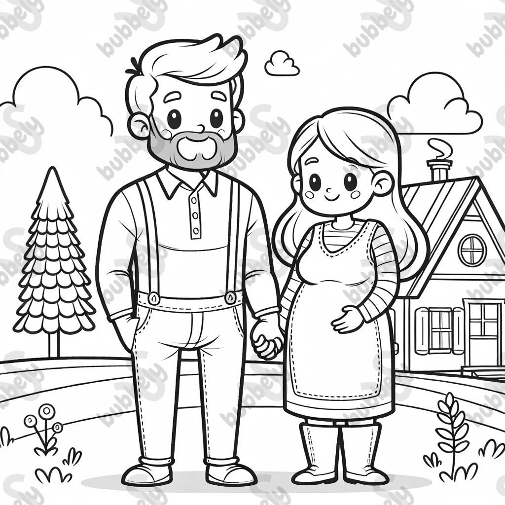 dad standing with mom