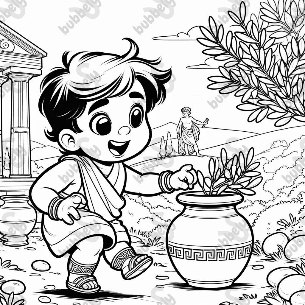 A kid in Ancient Greece