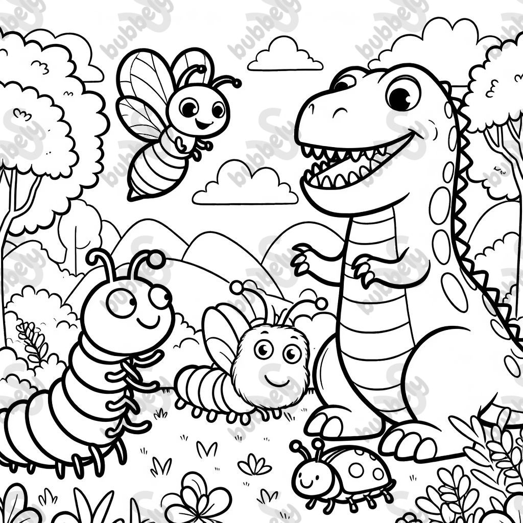 Dino Raupe Käfer Biene