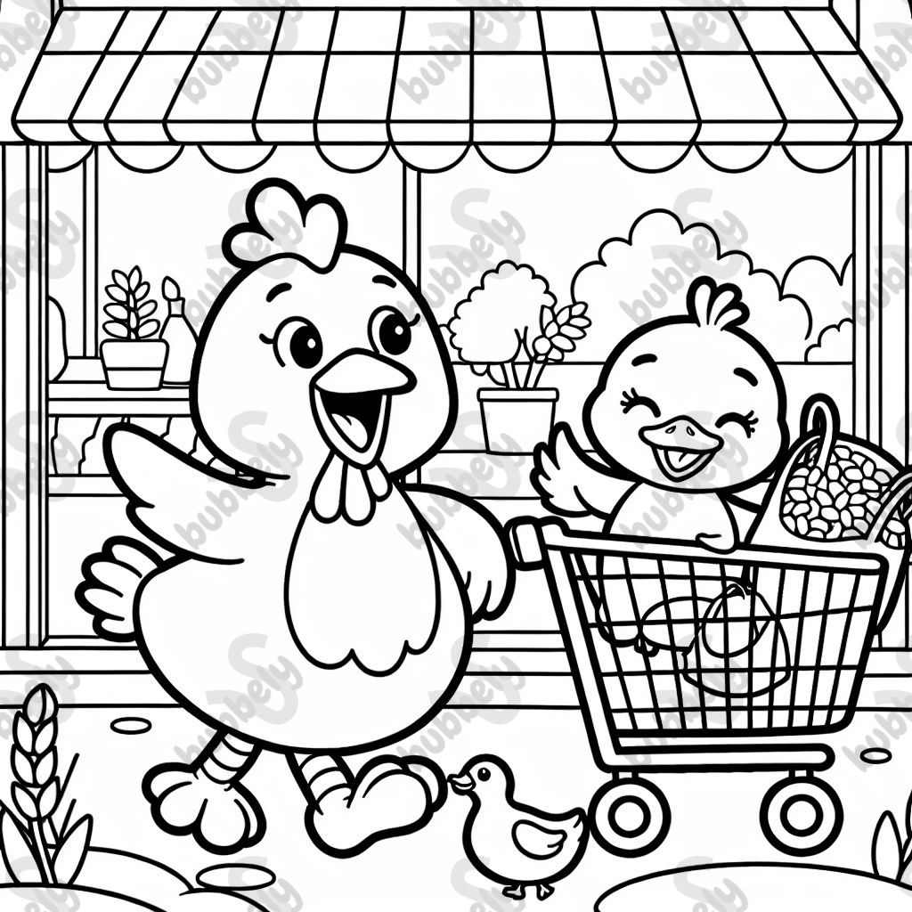 Chicken and duck shopping