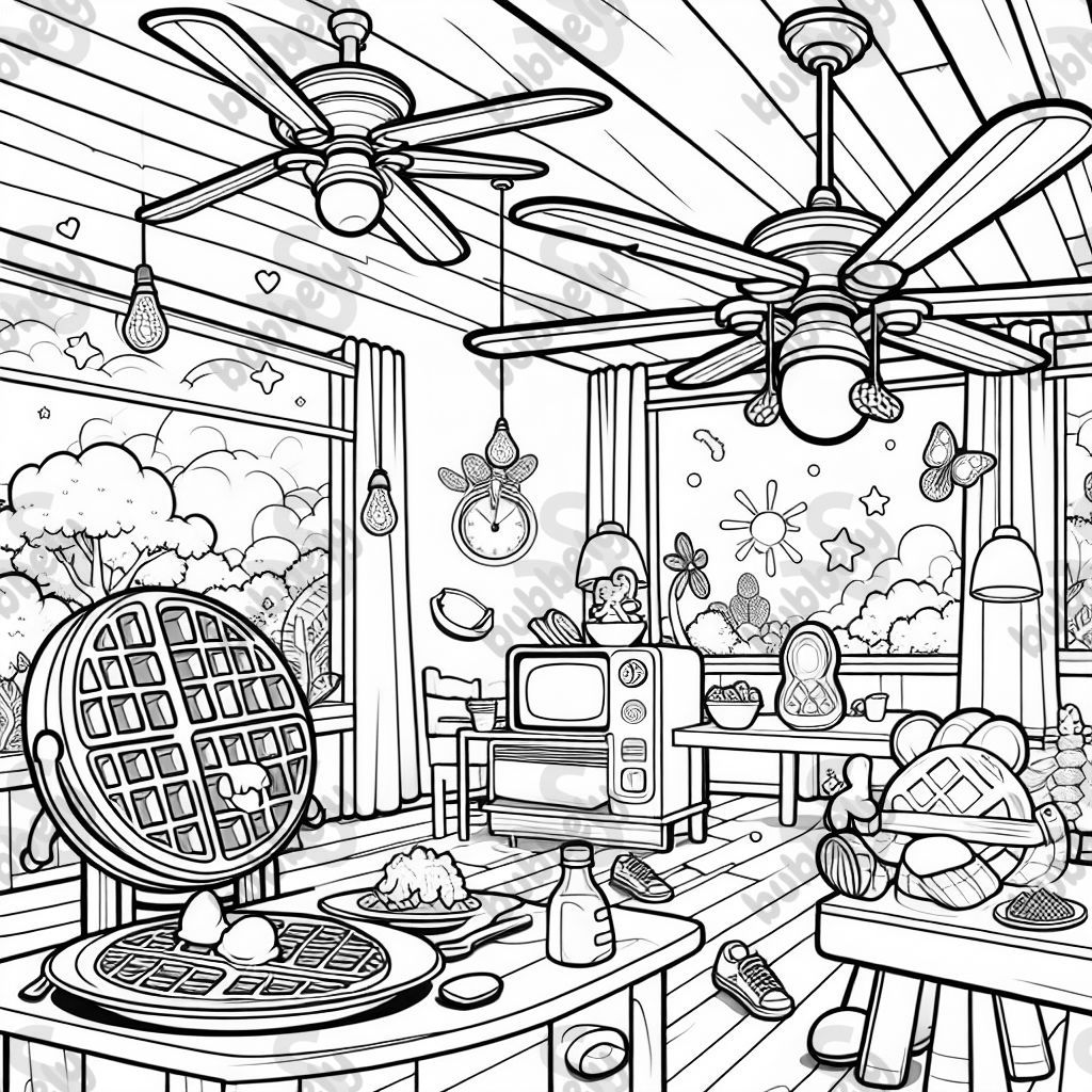 waffle and ceiling fan heaven