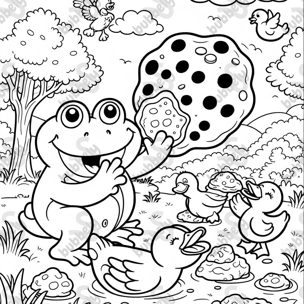 frog and ducks and cookies