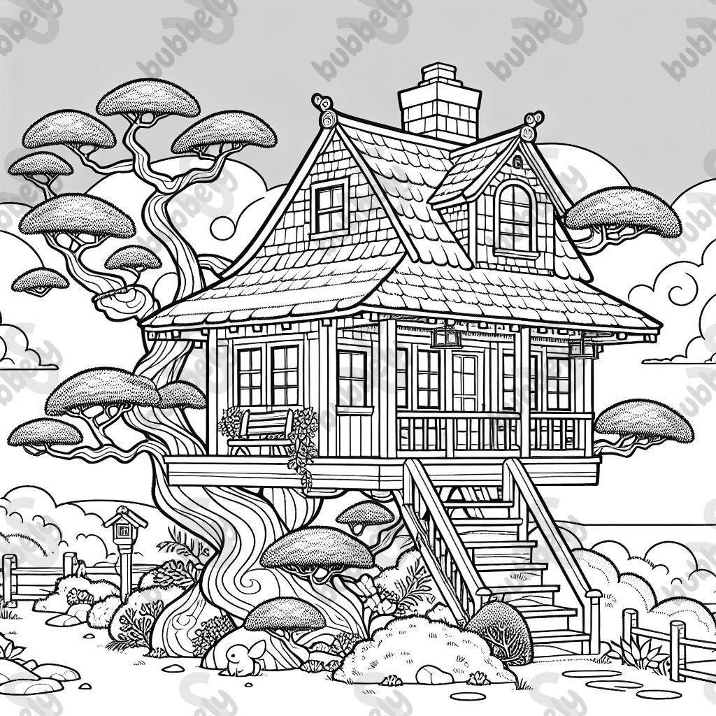 A cape cod bonsai tree house