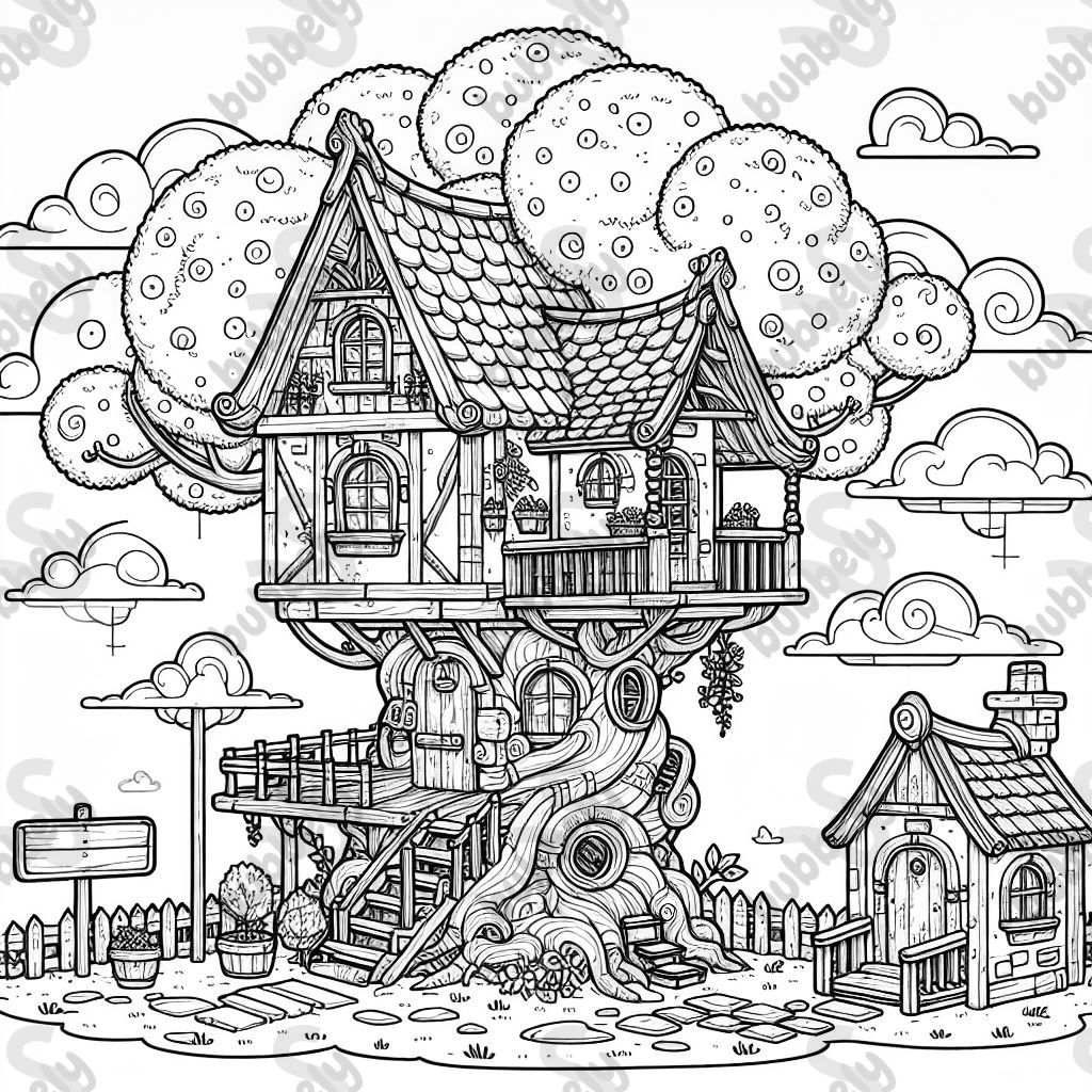 A colonials bonsai tree house