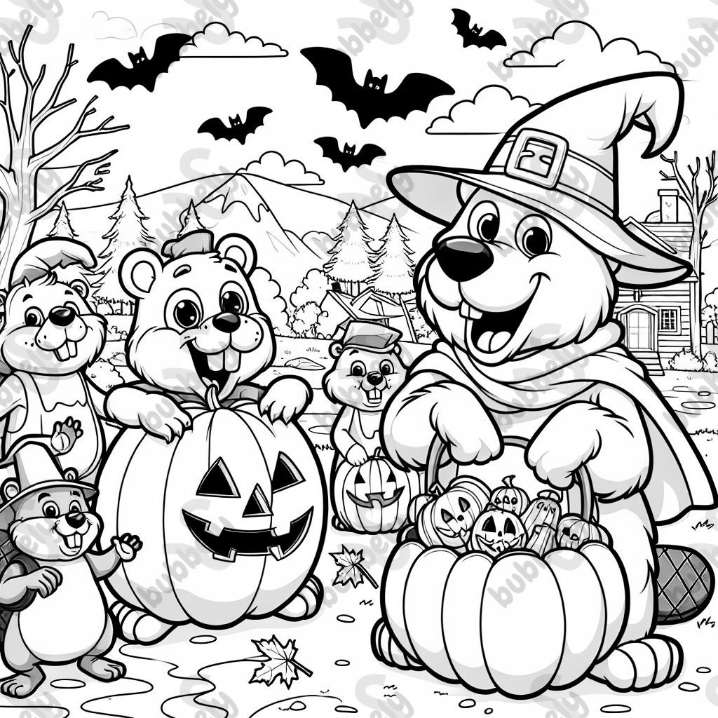 Halloween bears and beavers