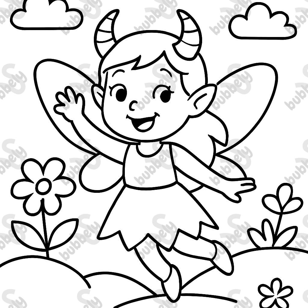 Fairy with horns