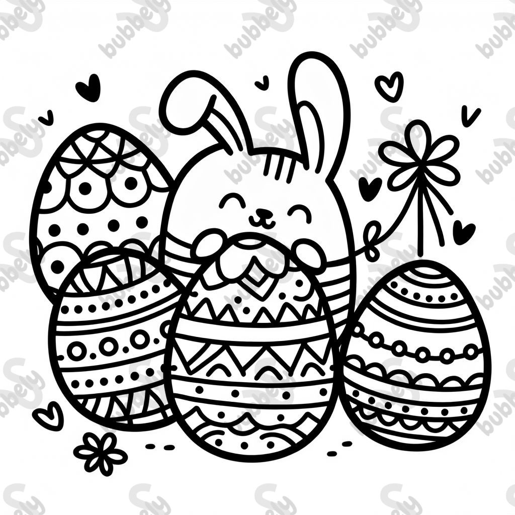 Decorated easter eggs