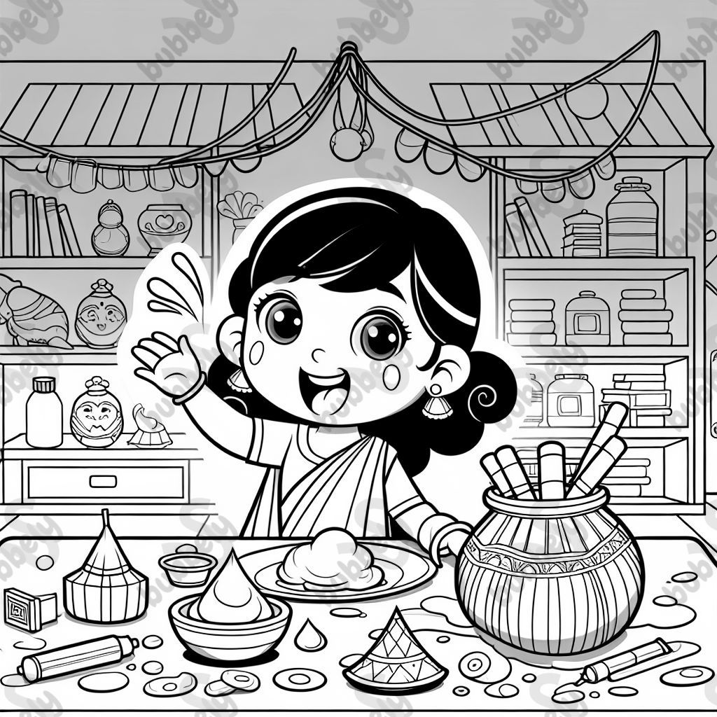 A little Indian girl no more than 5 years old