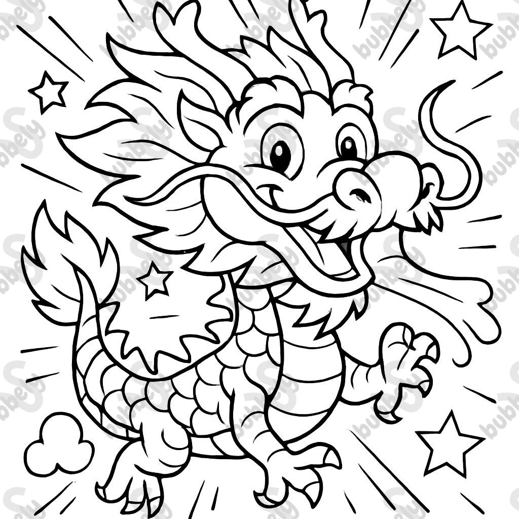 A friendly caterpillar face without a body dressed as a Chinese dragon with a long snout A friendly caterpillar face without a body dressed as a Chinese dragon with a long snout