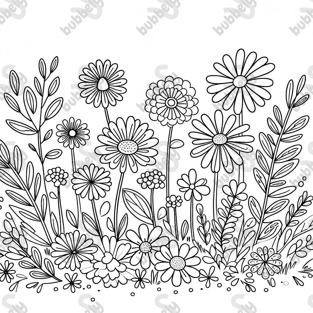 flowers in an artistic style