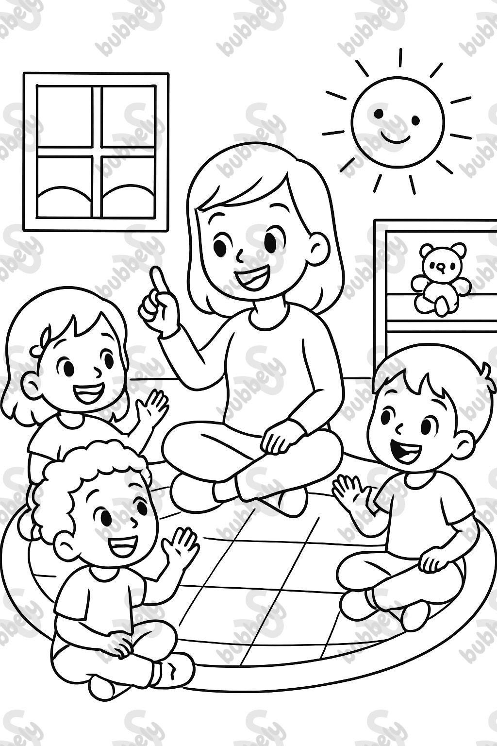 tiempo de círculo en preescolar