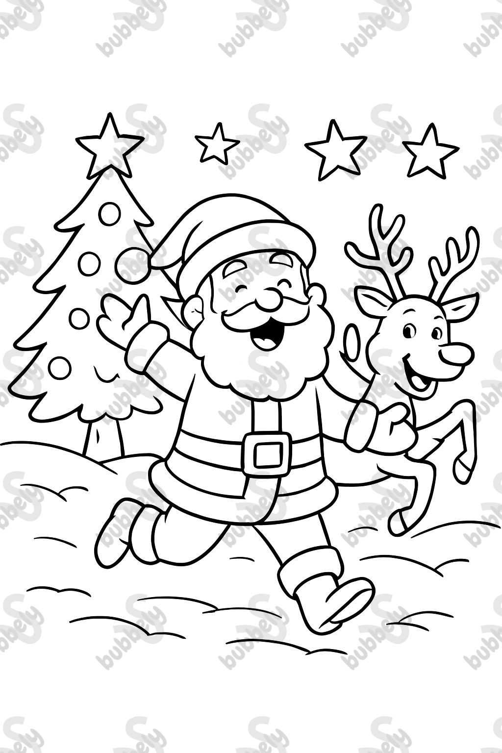 Weihnachtsman tannenbaum sterne rentier Weihnachtsman tannenbaum sterne rentier