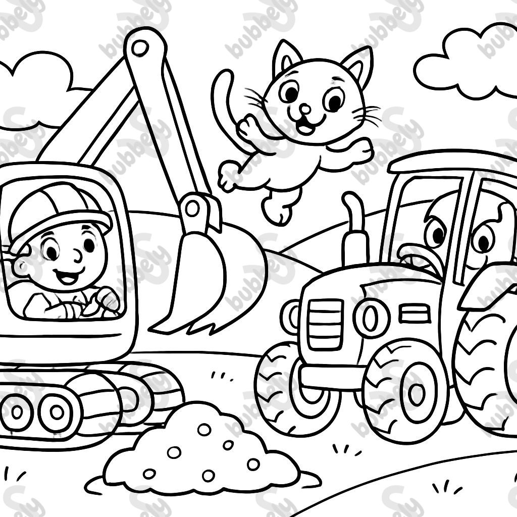 Excavateur, Tracteur et Chat Excavateur, Tracteur et Chat