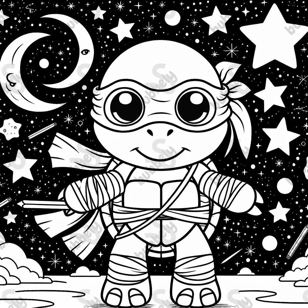 Ninja turtle in space