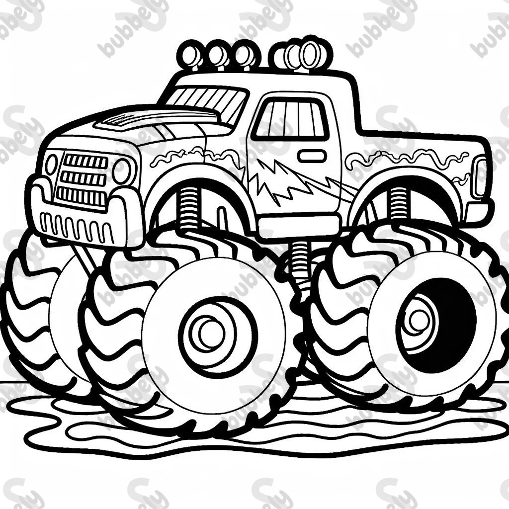 Einen Monstertruck 