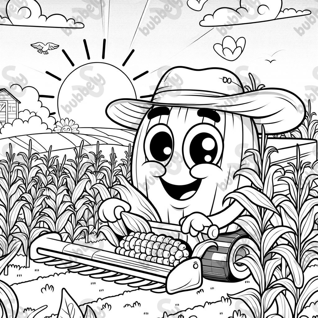 Einen Maishecksler auf einem Maisfeld