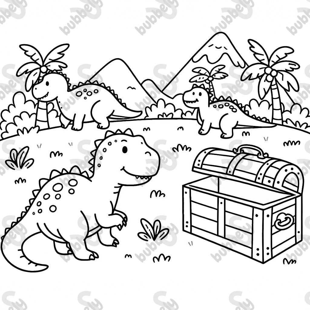 Dinos auf schatzsuche