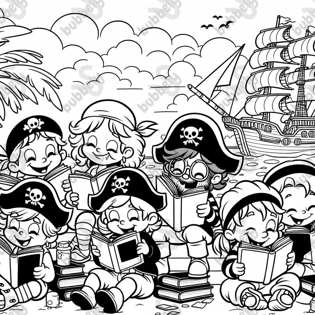 pirates reading books